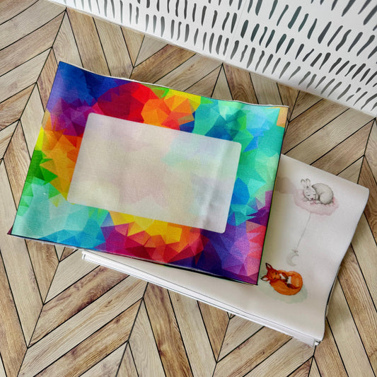 Quilt Labels by Bea, in Rainbow Facet Design - Pack of 6