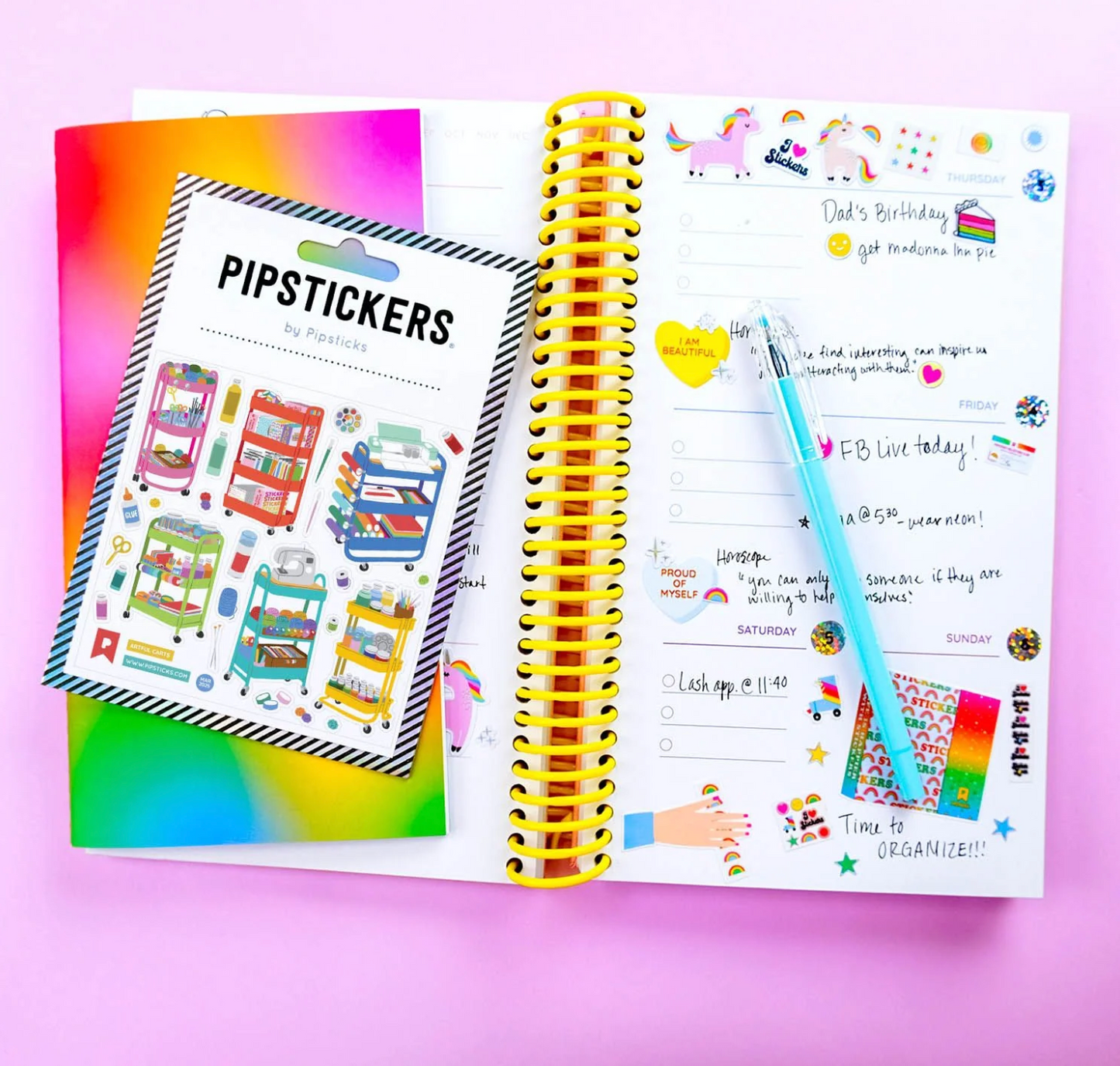 Artful Craft Carts Stickers