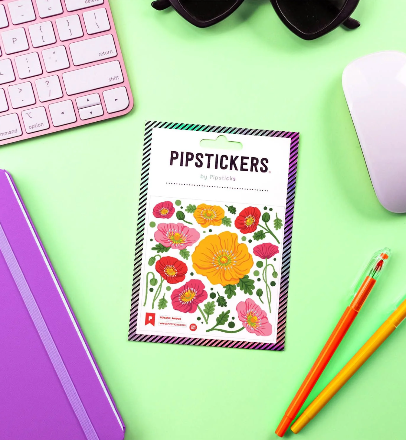 California Poppy Stickers