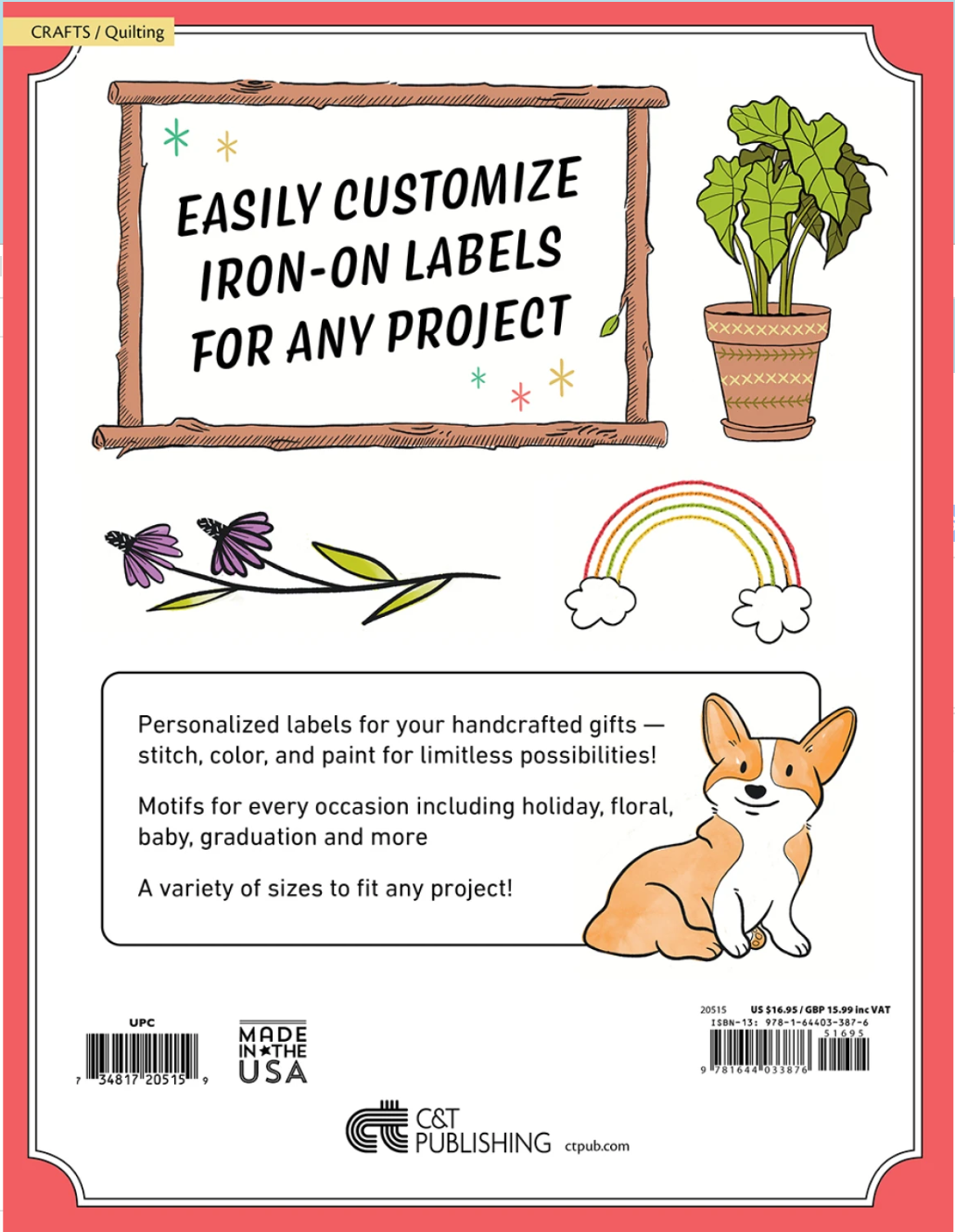 101+ Delightful Iron-On Quilt Labels - Book of Transfers