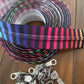 11 Yards of Rainbow Black Stripe Nylon Zipper Tape with Pulls