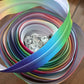 11 Yards of Rainbow Ombré Nylon Zipper Tape with Pulls