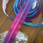 11 Yards of Blue Pink Purple Ombre Nylon Zipper Tape with Pulls