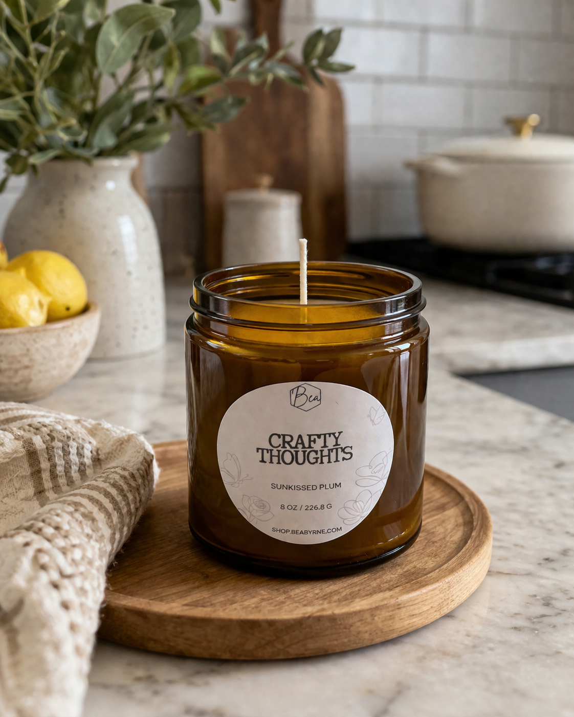 Crafty Thoughts Large Scented Candle