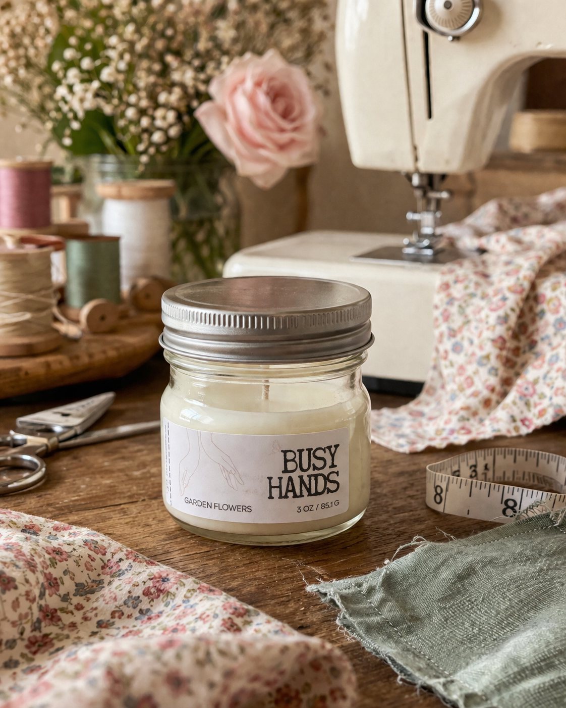 Busy Hands Small Scented Candle