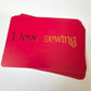 I Love Sewing Postcards - Pack of 6
