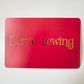 I Love Sewing Postcards - Pack of 6