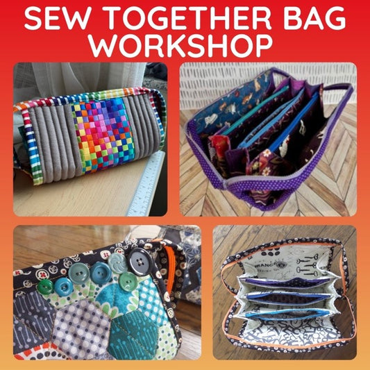 Complete Sew Together Bag Workshop - On demand, Lifetime Access, 6 Hours