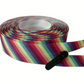 11 Yards of Rainbow Stripe Nylon Zipper Tape with Pulls