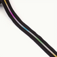 11 Yards of Black Nylon Zipper Tape with Colorful Teeth, with Pulls