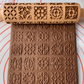 Quilt Block Rolling Pin for Baking