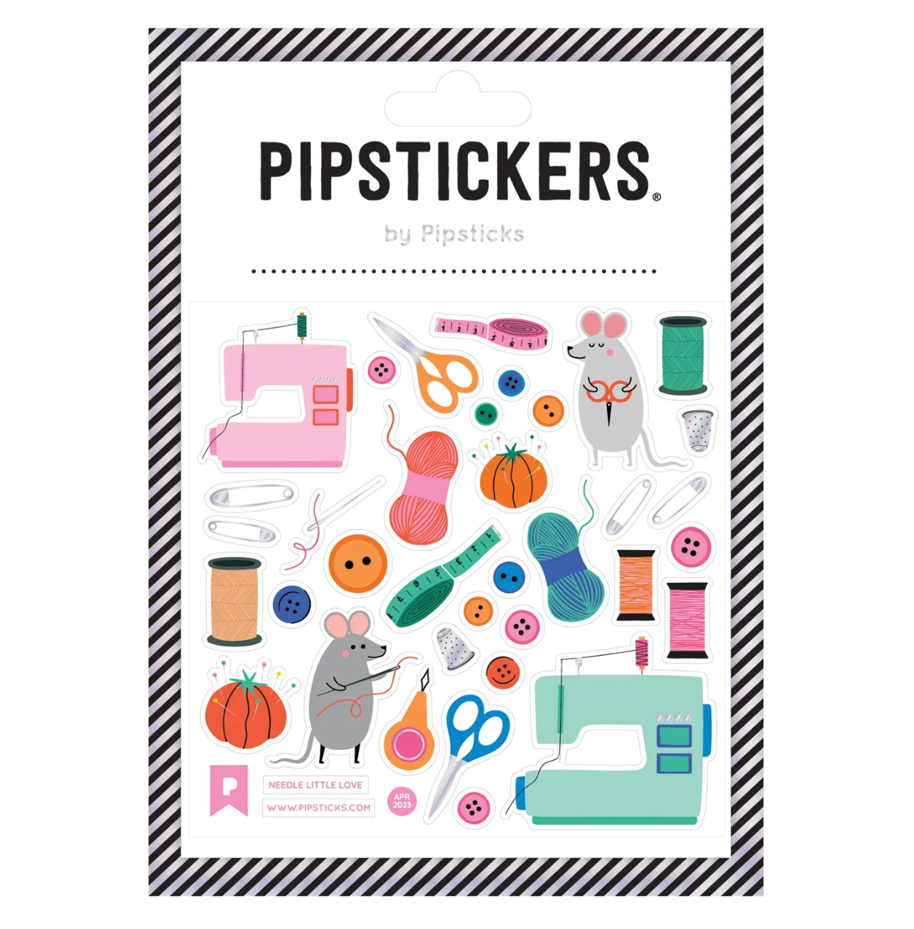 Sewing with Mice Stickers