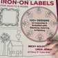Pretty & Playful Iron-On Labels for Quilts and More - Book of Transfers